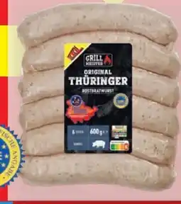 Lidl Grillmeister Original Thüringer Rostbratwurst XXL Angebot