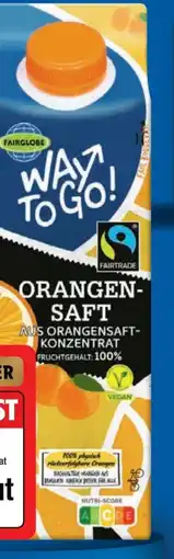 Lidl Fairglobe Way to go Orangensaft Angebot