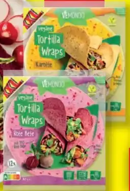 Lidl Vemondo Vegane Tortilla Wraps Rote Bete XXL Angebot