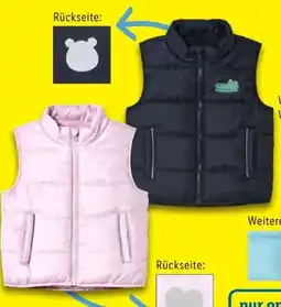 Lidl Lupilu Kinder Steppweste Angebot