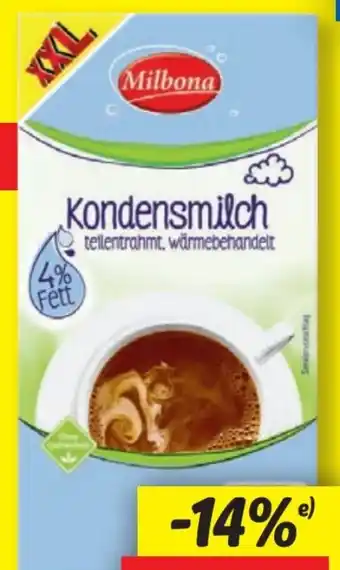 Lidl Milbona Kondensmilch XXL Angebot
