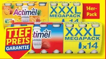 Lidl Danone Actimel Drink XXXL Angebot