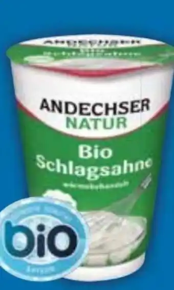 E-Center Andechser Natur Bio Schlagsahne Angebot
