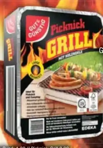 E-Center Gut & Günstig Picknick Grill Angebot