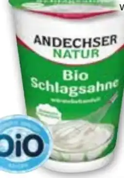 Edeka Andechser Natur Bio Schlagsahne Angebot