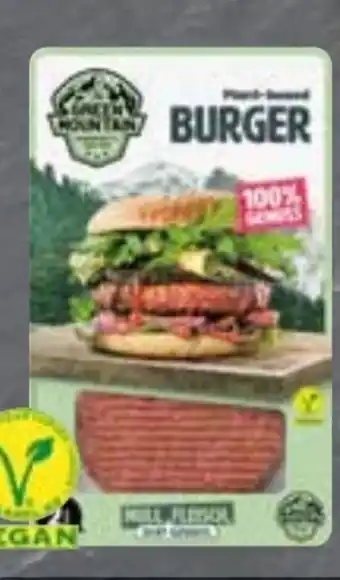 Edeka The Green Mountain Vegan Plant-Based-Burger Angebot
