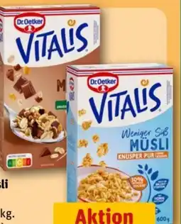 REWE Center Dr. Oetker Vitalis Schoko Müsli Angebot
