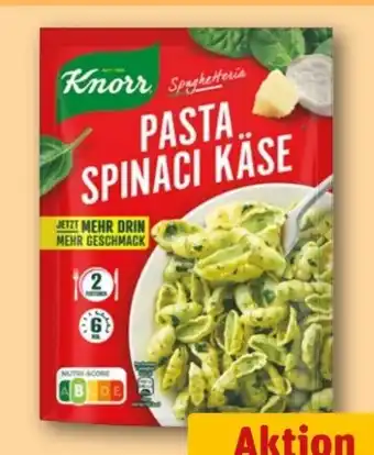 REWE Knorr Spaghetteria Pasta Spinaci Käse Angebot