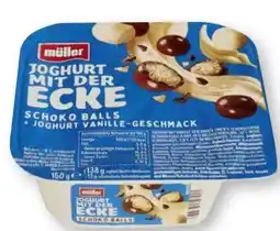 Scheck-in-Center Müller Joghurt mit der Ecke Angebot