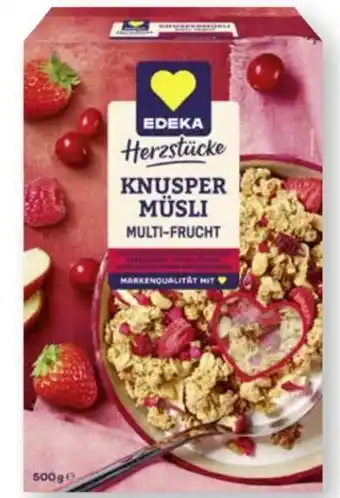 Scheck-in-Center Edeka Herzstücke Knusper-Müsli Angebot