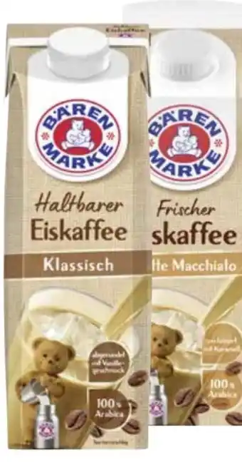 Edeka Bärenmarke Haltbarer Eiskaffee Angebot