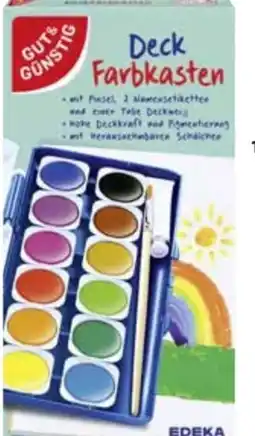 Edeka Gut & Günstig Deckfarbkasten Angebot