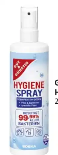 Edeka Gut & Günstig Hygienespray Angebot