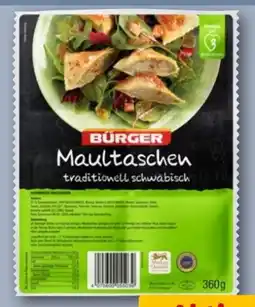 REWE Bürger Schwäbische traditionell Maultaschen Angebot