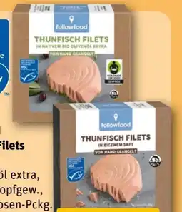 REWE Followfood Thunfisch-Filets in nativem Bio-Olivenöl Extra Angebot