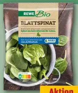 REWE Rewe Bio Bio-Blattspinat tiefgefroren Angebot