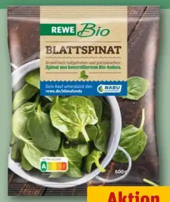REWE Rewe Bio Bio-Blattspinat tiefgefroren Angebot