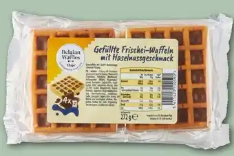 REWE Belgian Waffles Thijs Gefüllte Frischei-Waffeln Angebot