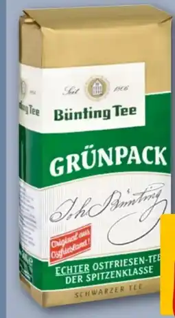 REWE Bünting Tee Grünpack Echter Ostfriesen-Tee Angebot