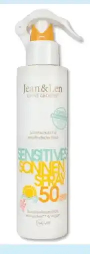 Budni Jean & Len Sensitives Sonnenspray LSF 50 Angebot