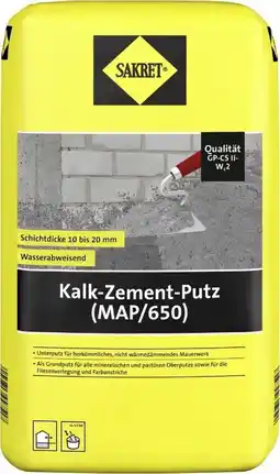 Globus Baumarkt Sakret Kalk-Zement-Putz Angebot