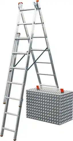 Globus Baumarkt Krause Vielzweckleiter 3 x 7 Sprossen Angebot