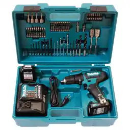 toom Baumarkt Makita Akku-Schlagbohrschrauber-Set 'HP333DSAX1' 12 V, 78-teilig Angebot