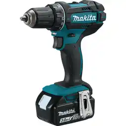 toom Baumarkt Makita Akku-Bohrschrauber 'DDF482RFJ' mit 2 Akkus, mit LED, 18 V Angebot