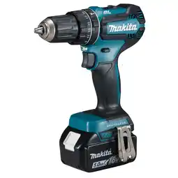 toom Baumarkt Makita Akku-Schlagbohrschrauber 'DHP485RTJ' mit 2 Akkus, 18 V Angebot