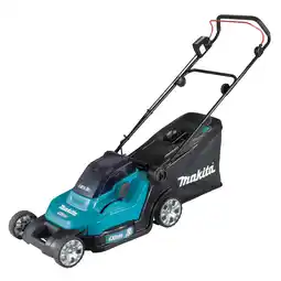 toom Baumarkt Makita Akku-Rasenmäher 'DLM432PT2' 2 x 18 V mit Akku, bis 575 m² Angebot