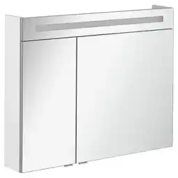 toom Baumarkt Fackelmann LED-Spiegelschrank 'B.Clever' weiß 90 x 70,6 x 15,8 cm Angebot