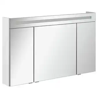 toom Baumarkt Fackelmann LED-Spiegelschrank 'B.Clever' weiß 120 x 70,6 x 15,8 cm Angebot