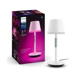 toom Baumarkt Philips Tragbare Tischleuchte 'Hue White & Col. Amb. Go' weiß 370 lm Angebot