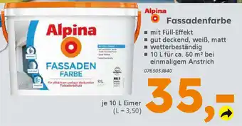 Globus Baumarkt Alpina Fassadenfarbe Angebot