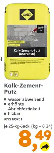 Globus Baumarkt SAKRET Kalk-Zement-Putz (MAP/650) Angebot