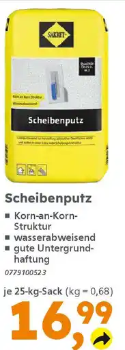 Globus Baumarkt SAKRET Scheibenputz Angebot
