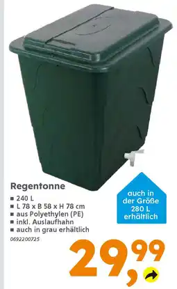 Globus Baumarkt Regentonne Angebot