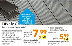 Globus Baumarkt kovalex Terrassendiele WPC Angebot
