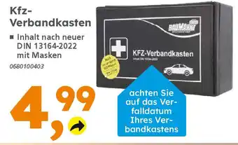 Globus Baumarkt Kfz- Verbandkasten Angebot