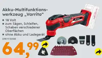 Globus Baumarkt Einhell Akku-Multifunktions- werkzeug,,Varrito❝ Angebot