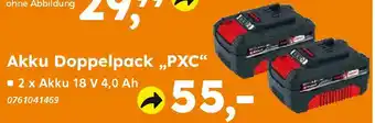 Globus Baumarkt Einhell Akku Doppelpack,,PXC" Angebot
