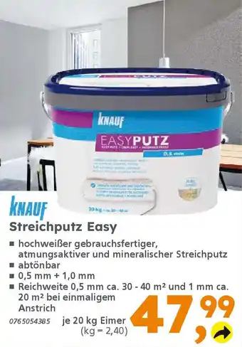 Globus Baumarkt KNAUF Streichputz Easy Angebot