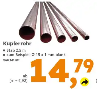 Globus Baumarkt Kupferrohr Angebot