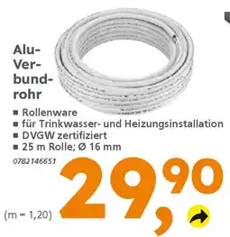 Globus Baumarkt Alu- Verbundrohr Angebot