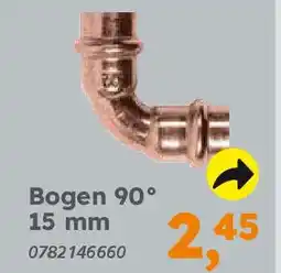 Globus Baumarkt Kupfer zum Pressen Bogen 90° 15 mm Angebot