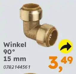 Globus Baumarkt Rotguss zum Stecken Winkel 90° 15 mm Angebot