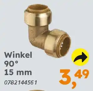 Globus Baumarkt Rotguss zum Stecken Winkel 90° 15 mm Angebot