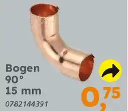 Globus Baumarkt Kupfer zum Löten Bogen 90° 15 mm Angebot