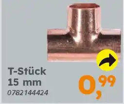 Globus Baumarkt Kupfer zum Löten T-Stück 15 mm Angebot