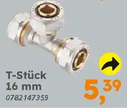 Globus Baumarkt Messing zum Schrauben T-Stück 16 mm Angebot